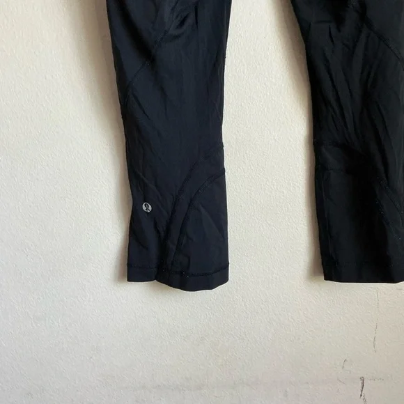 lululemon athletica Black Leggings drawstring run inspire size 12 - Picture 4 of 6